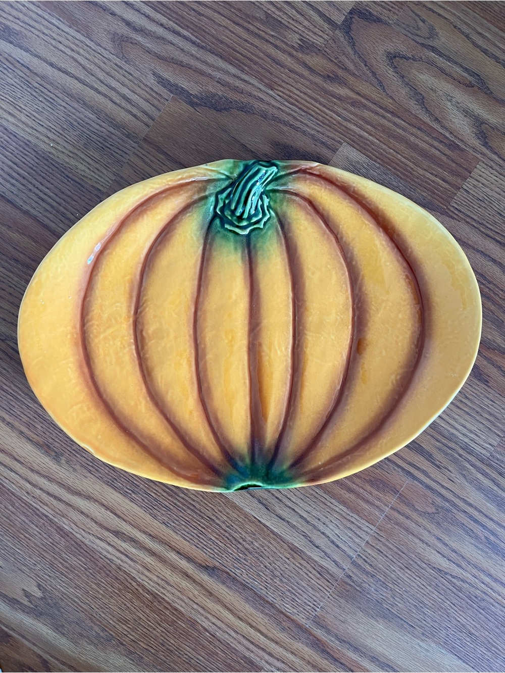 Large Vintage Olfaire Portugal Pumpkin Serving Platter